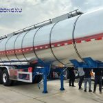 Dong Xu 3 Axle 55000 LtrsStainless Steel Tanker Trailer