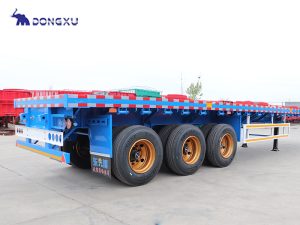 DongXu 3 Axle Flatbed Trailer Export to Cameroon