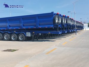 DongXu 4 Axle 100 Tons Tipper Trailer
