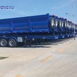Dong Xu 4 Axle 100 Tons Tipper Trailer