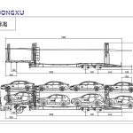 Dong Xu 2 Axle Car Carrier Trailer