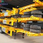 Dong Xu 3 Axle 40ft Container Skeleton Trailer